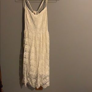 Abercrombie lace tie back dress